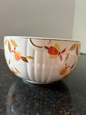 Hall's Superior Quality Kitchenware 6" Wide Kitchen Bowl, Autumn Leaf